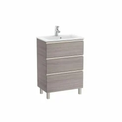 Conjunto Unik Mueble Base Compacto De Tres Cajones Y Lavabo – The Gap – Roca