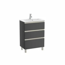 Conjunto Unik Mueble Base Compacto De Tres Cajones Y Lavabo – The Gap – Roca