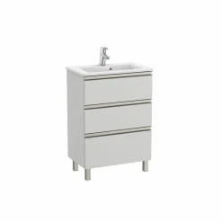 Conjunto Unik Mueble Base Compacto De Tres Cajones Y Lavabo – The Gap – Roca