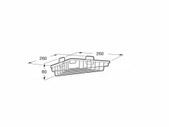 Contenedor De Rejilla De Rincón (Posibilidad De Instalación Mediante Tornillería O Adhesivo) – Victoria – Roca – A816686001