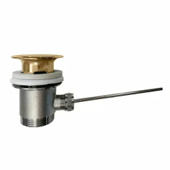 Desagüe Automático Lavabo Bidet Tapón Grande Completo Con Varilla Y Pomo Bronce – 47240 – Galindo – LuxCover