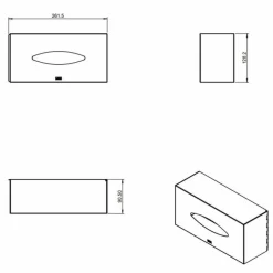 Dispensador De Pañuelos – Architect 290 02 20 – Cosmic – WJC238A0085065