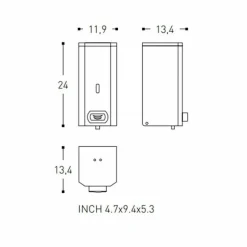 Dispensador Suspendido – Architect – Cosmic – WJC290A0025002