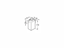 Dosificador De Pared (Posibilidad De Instalación Mediante Tornillería O Adhesivo) – Rubik – Roca – A816842001