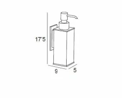 Dosificador Pared Adh. – Cromo Modelo Lys – 6777002 – Manillons Torrent