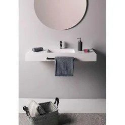 Encimera Con Toallero Metalico – Gel Coat – Saona – Doccia Group