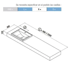 Encimera Con Un Seno Semiencastrado – Compakt – Salgar