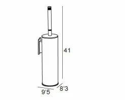 Escobillero Adh. Pared – Oro Modelo Carmen – 6667001 – Manillons Torrent