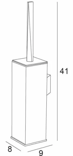 Escobillero De Pared – Cromo Modelo Marina – 2807002 – Manillons Torrent