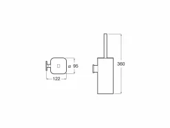 Escobillero De Pared (Posibilidad De Instalación Mediante Tornillería O Adhesivo) – Record – Roca – A817667001