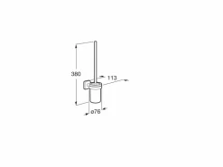 Escobillero De Pared (Posibilidad De Instalación Mediante Tornillería O Adhesivo) – Victoria – Roca – A816667001
