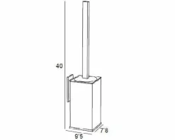 Escobillero Pared Adh. – Cromo Modelo Combis – 6967002 – Manillons Torrent