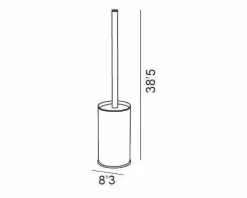 Escobillero Pie – Negro Mate Modelo Combis – 1414081 – Manillons Torrent