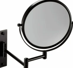 Espejo Aumento 5X Pared Negro Mate Modelo Combis – 6349081 – Manillons Torrent