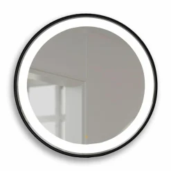 Espejo Circular 80Ø – Negro Mate Modelo Espejos – 7076081 – Manillons Torrent