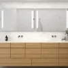 Espejo Con Luz Frontal Proyectado Con Franjas Laterales Modelo Mika – DecorBath