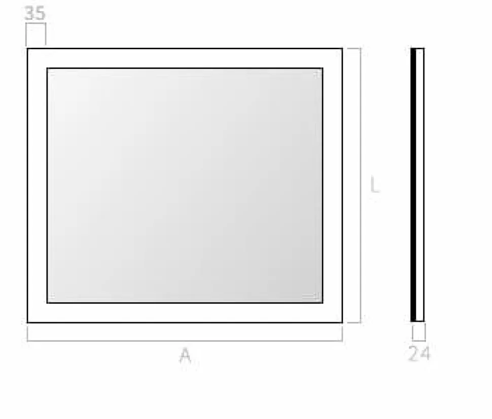 Espejo Con Luz Frontal Proyectada Perimetralmente Modelo Sirius – DecorBath