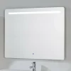 Espejo Cuadrado Con Luz Frontal Franja Superior Con Sensor Touch De Encendido De Antivaho Y Bluetooth – Muebles Jumar