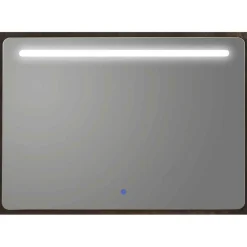 Espejo Cuadrado Con Luz Frontal Franja Superior Con Sensor Touch De Encendido Y Bluetooth – Muebles Jumar