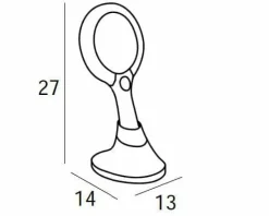 Espejo De Mano Aumento X5 – Cromo Modelo Combis – 1750002 – Manillons Torrent
