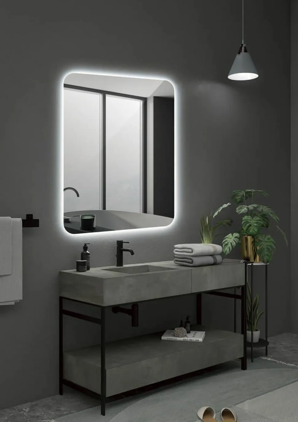Espejo Dinamarca 90×80 Cm – Ledimex – DINA011/90