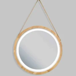 Espejo Redondo Con Luz Frontal Perimetral Modelo Junco – DecorBath