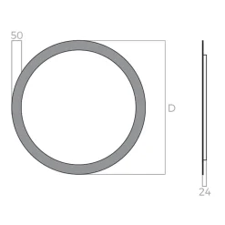 Espejo Redondo Retroiluminado Y Luz Frontal Perimetral Modelo Luna – DecorBath
