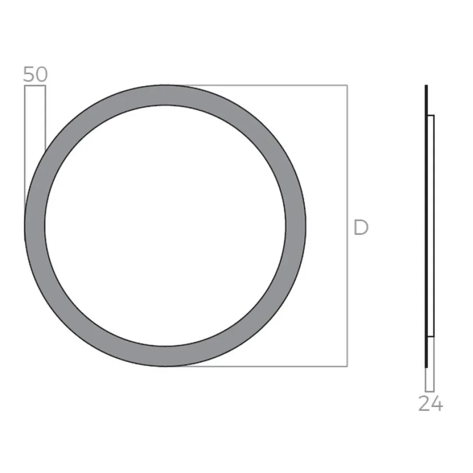 Espejo Redondo Retroiluminado Y Luz Frontal Perimetral Modelo Luna – DecorBath