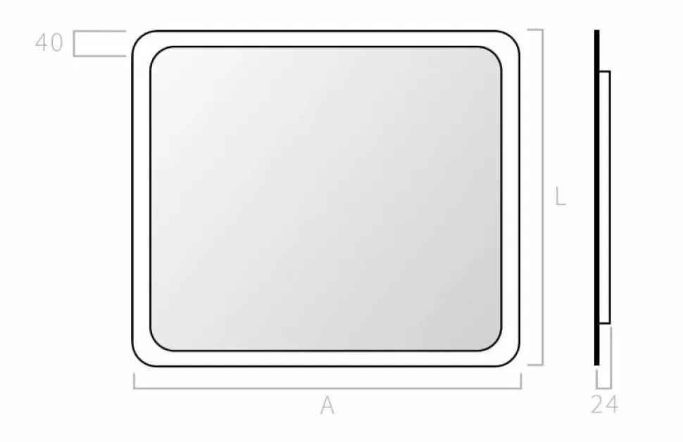 Espejo Retroiluminado Con Luz Proyectada Frontal Y Perimetralmente Por Detrás Modelo Hydro Plus – DecorBath