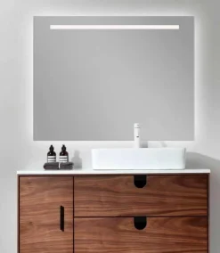 Espejo Retroiluminado Con Luz Frontal Y Perimetral Por Detrás Modelo Atlantico – DecorBath