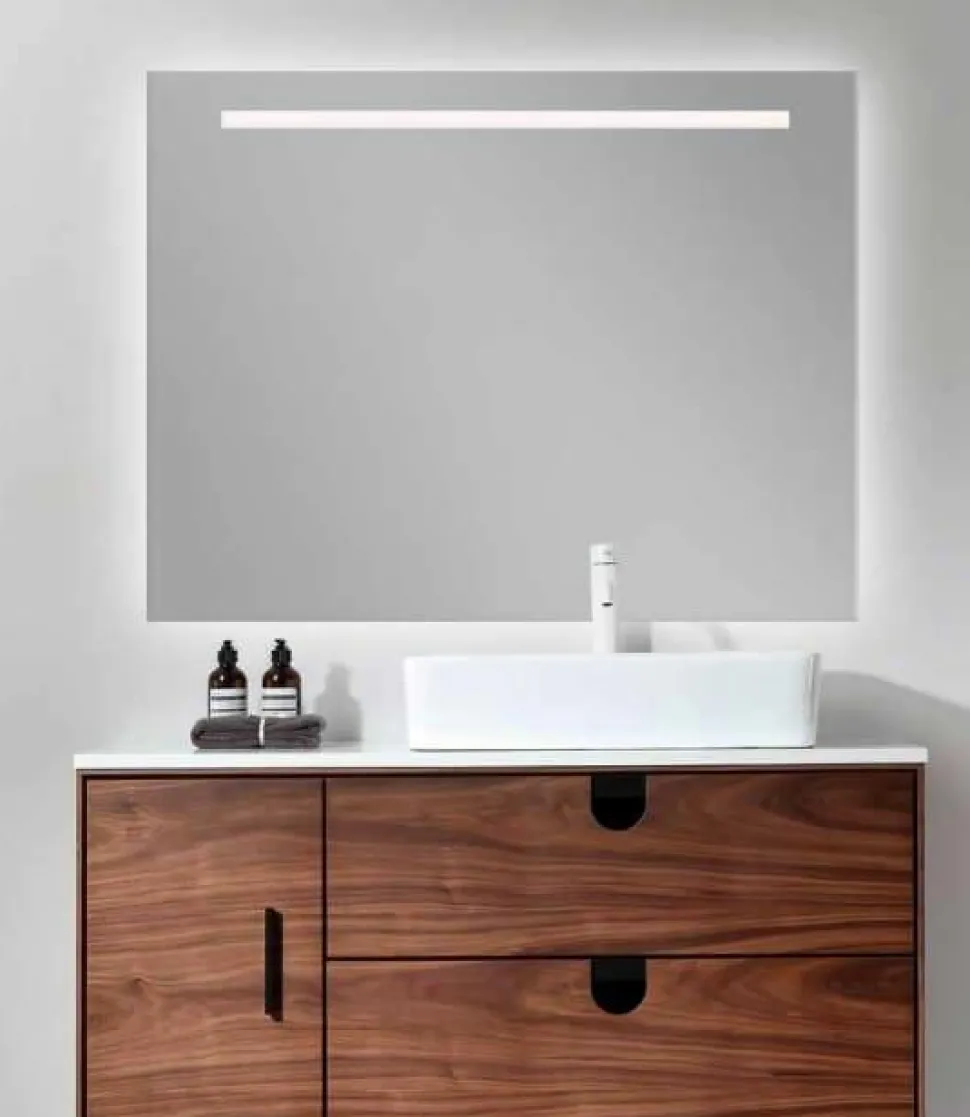 Espejo Retroiluminado Con Luz Frontal Y Perimetral Por Detrás Modelo Atlantico – DecorBath