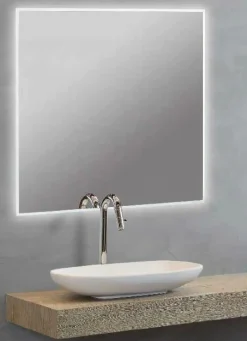 Espejo Retroiluminado Y Luz Frontal Proyectada Perimetralmente Modelo Alhambra – DecorBath