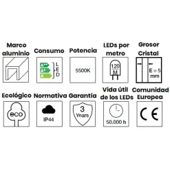 Espejo/vestidor Con Luz Led – Caruso – Manillons Torrent