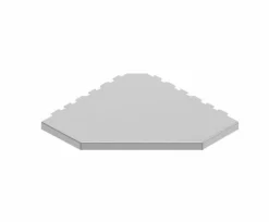 Estante De Ducha Sin Tornillos Ni Pegamento. Shelf Lisa Trapezoid Inox – Evolux Shelfs -Iz10205 – Estil Gurú