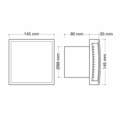 Extractor Decorativo Blanco Temporizado – Drena