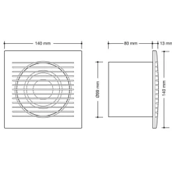 Extractor Rejilla Cuadrado Temporizado – Drena