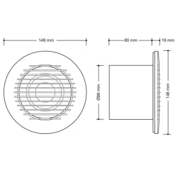 Extractor Rejilla Redondo Temporizado – Drena