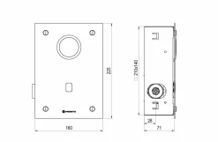 Fluxor Inodoro Por Sensor Accionamiento Mediante Sensor. PRESTO Domo Sensia I – 79720 – Presto Iberica