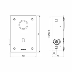 Fluxor Inodoro Por Sensor Accionamiento Mediante Sensor. PRESTO Domo Sensia I – PLE79701 – Presto Iberica