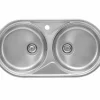 Fregadero De 2 Cubetas De Acero Inoxidable – Duo – Roca – A870920845