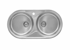 Fregadero De 2 Cubetas De Acero Inoxidable – Duo – Roca – A870920845