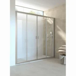 Frontal Ducha De 2 Hojas Correderas + 2 Hojas Fijas – Ura – Roca