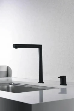 Grifería De Cocina Escamoteable Ítaca Negro Mate – GCE018/NG – Imex