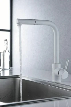 Grifería De Cocina Malta Blanco Mate – GCE006/BL – Imex