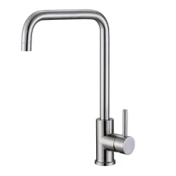 Grifo ACERO De Cocina Cromo Mate Estilo Cuadrado – ACERO030B – Gamma