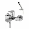 Grifo Baño-ducha Aroha Cromo Maneta Corta Con Accesorios De Ducha – 4613000 – Galindo