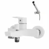 Grifo Baño-ducha Blanco Con Accesorios De Ducha – Aroha – Galindo – 4603011 – LuxCover