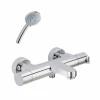 Grifo Baño-ducha Termostático Aroha Cromo Cuerpo Frío Con Accesorios De Ducha – 46041000 – Galindo
