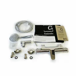 Grifo Baño-ducha Termostático Aroha Cromo Cuerpo Frío Con Accesorios De Ducha – 46041000 – Galindo