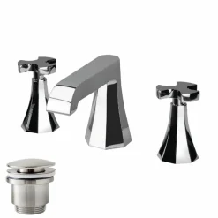 Grifo Batería De Lavabo Cromo Con Desagüe – Belmondo – 2409700 – Galindo